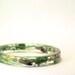 Garden Party-Flower Bracelet- Unique Handmade Jewelry- Real Dried Flowers and Grasses Bracelet- Green Bangle