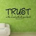 Scripture Vinyl Wall Decal......TRUST in the Lord with all your heart ..... 22h x 48w faith God scripture religious  verse bible