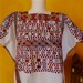 Huipil Guatemalan Embroidered woven cotton - Vintage Elegant Frida Style