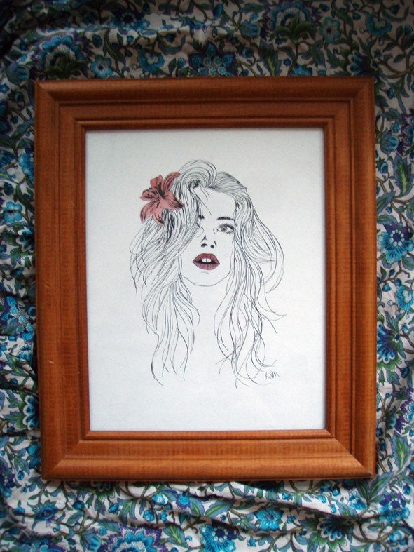 Flower Girl - A4 Limited Edition Print