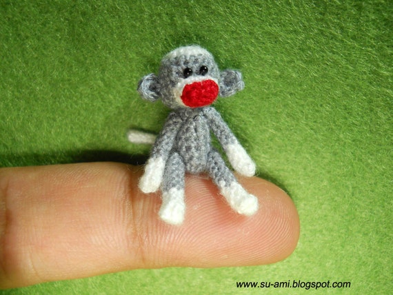 miniature sock monkey