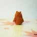 Micro Mini Brown Owl - Tiny Handmade Crochet Amigurumi Miniature Owls - Made To Order