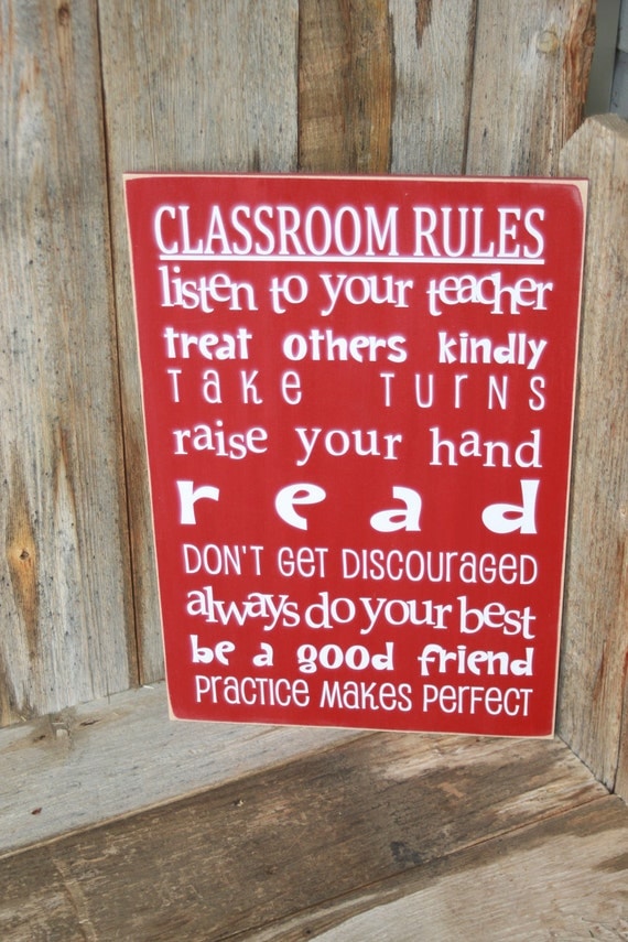 Classroom Rules - perfect teacher gift/ end of the year gift.