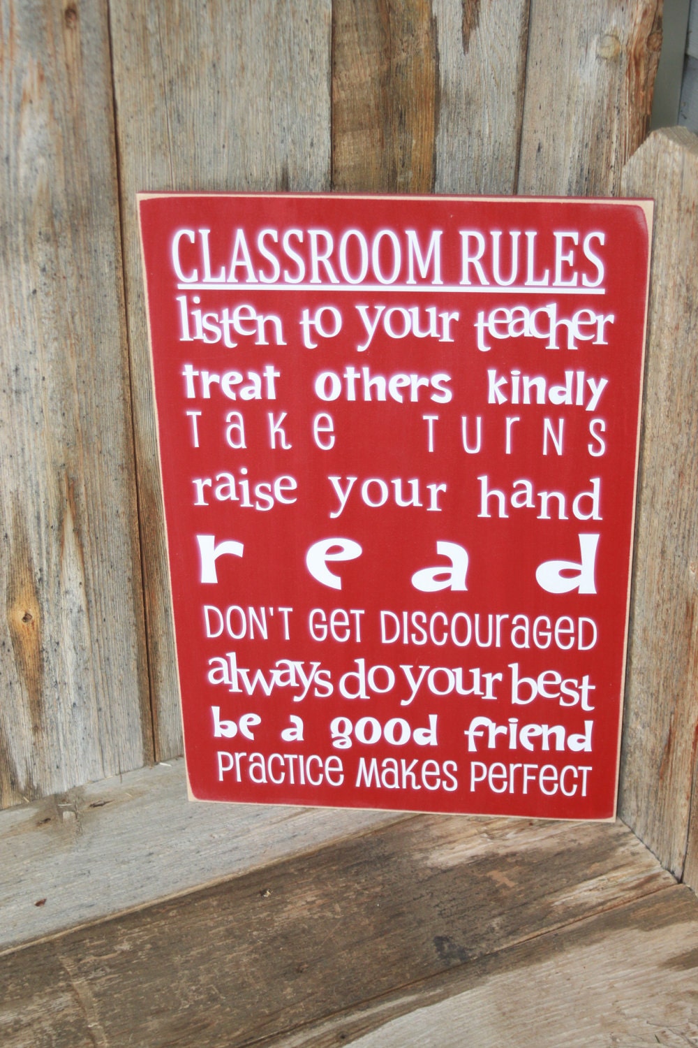 Classroom Rules - perfect teacher gift/ end of the year gift.