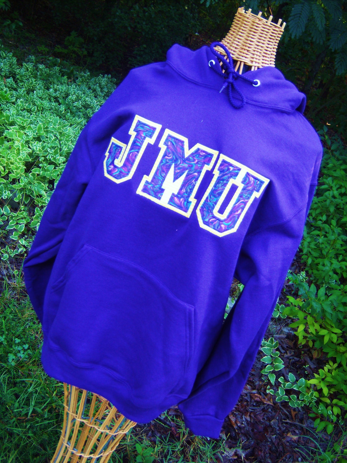 Custom Applique Hoodie your choice of letters and fabrics