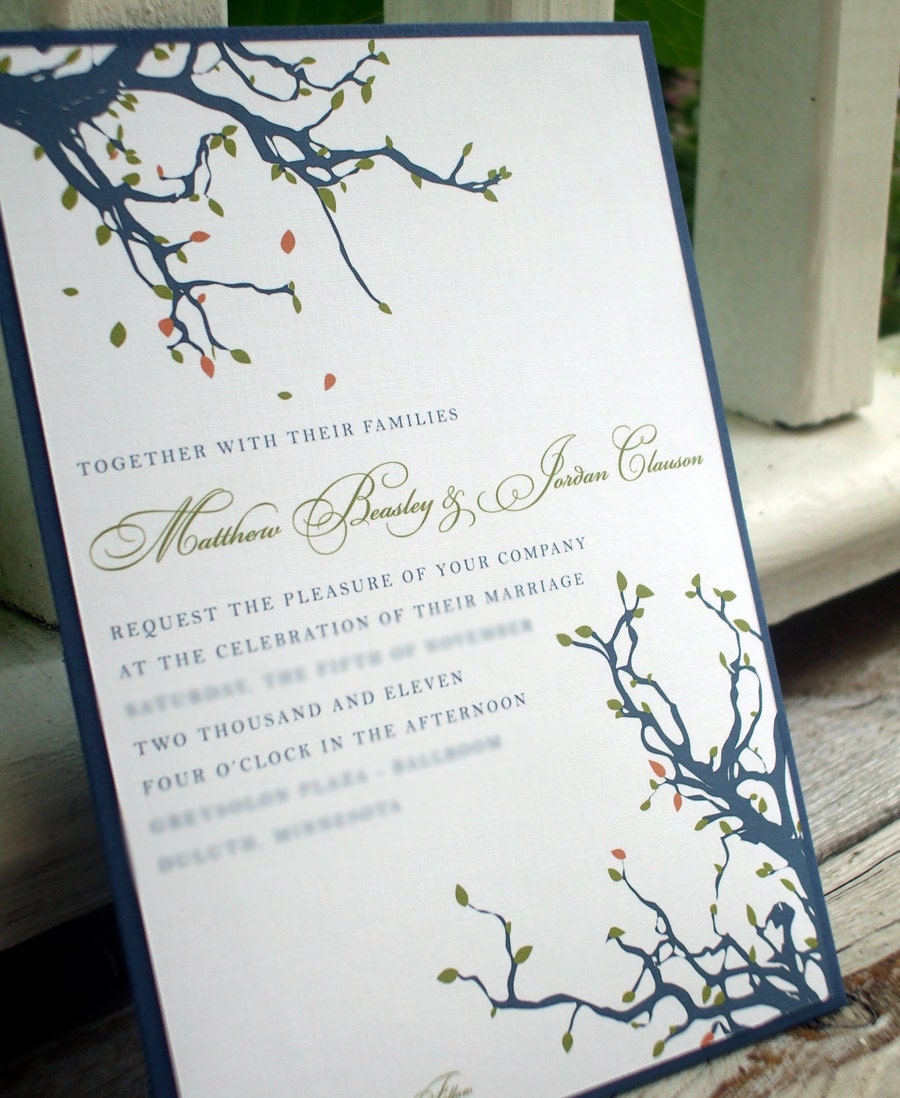 Rustic Wedding Invitation Pocket