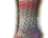 Shadow Cable Sock Pattern - Womens sizes
