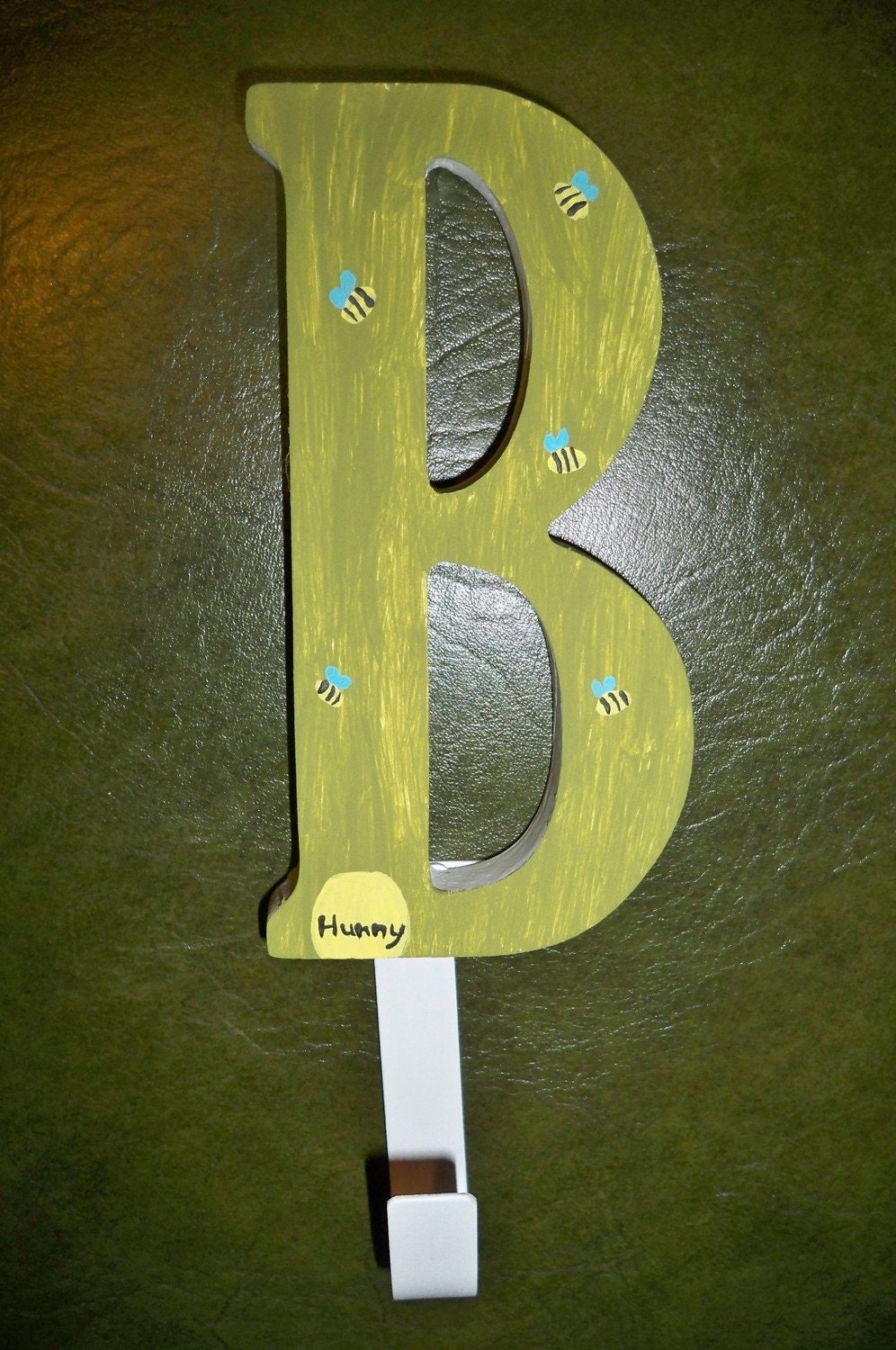 Child's Initial Wall Hook- Custom Painted