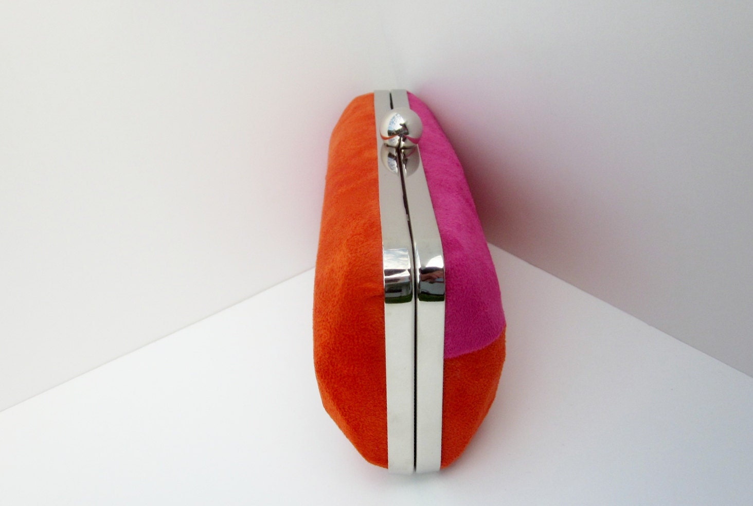 suede clutch purse/color block clutch/Bridesmaid Clutch/minaudiere/Spring wedding/Spring Fashion