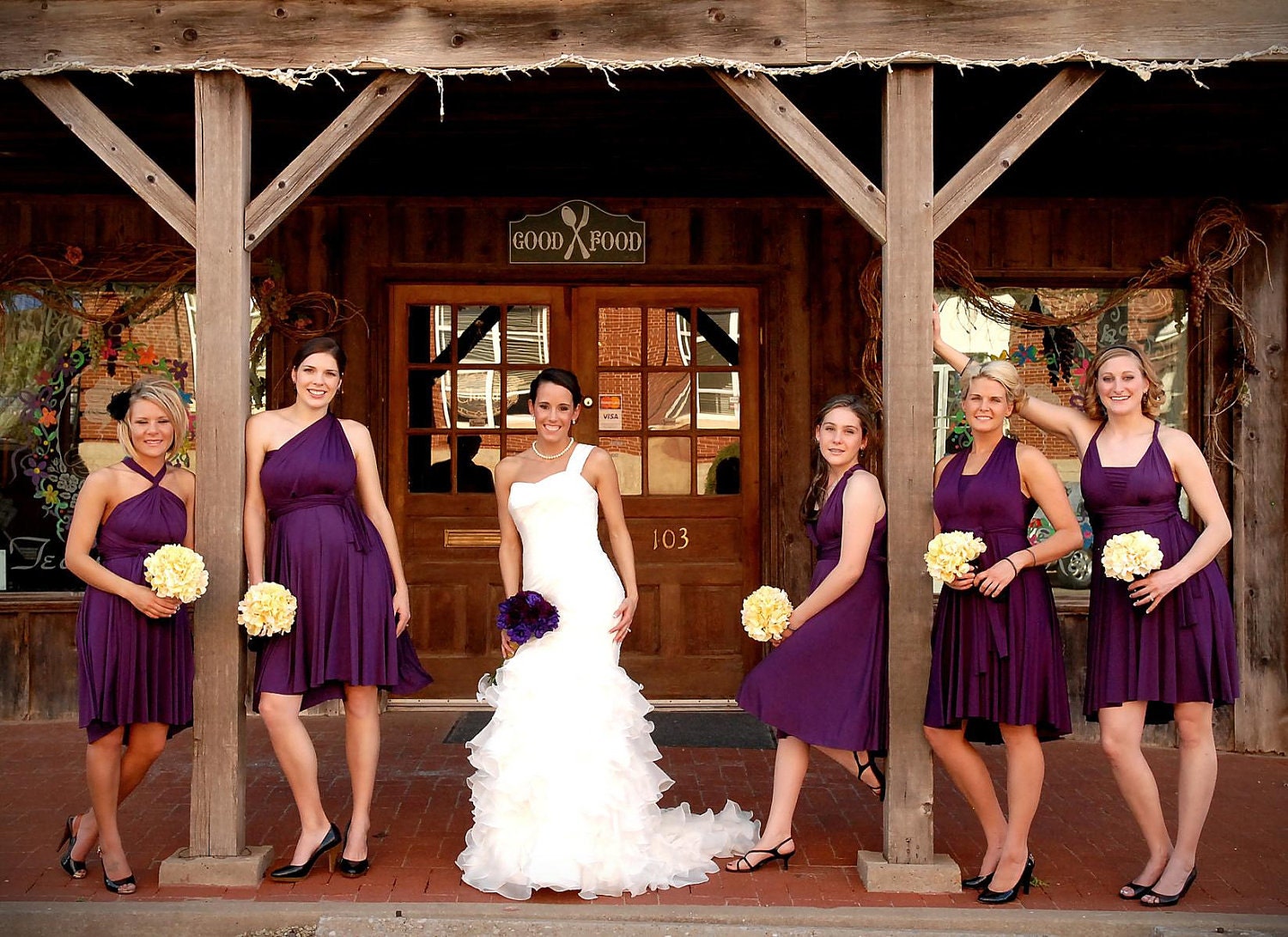 Bridesmaid Dress - Convertible Jersey Infinity Wrap Style