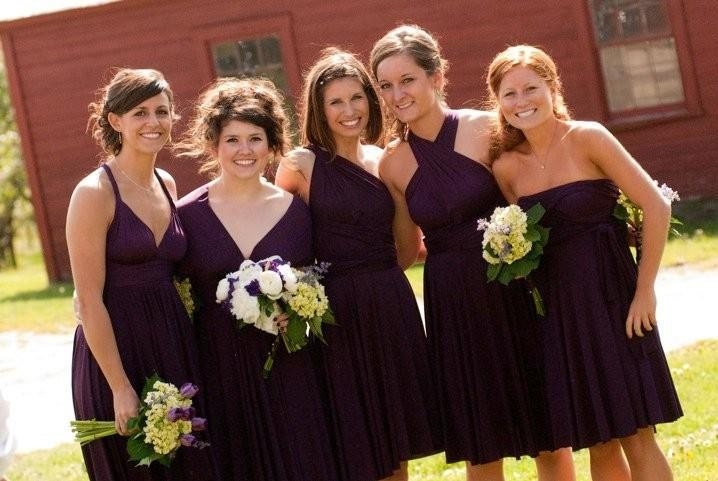 Bridesmaid Dress - Convertible Jersey Infinity Wrap Style