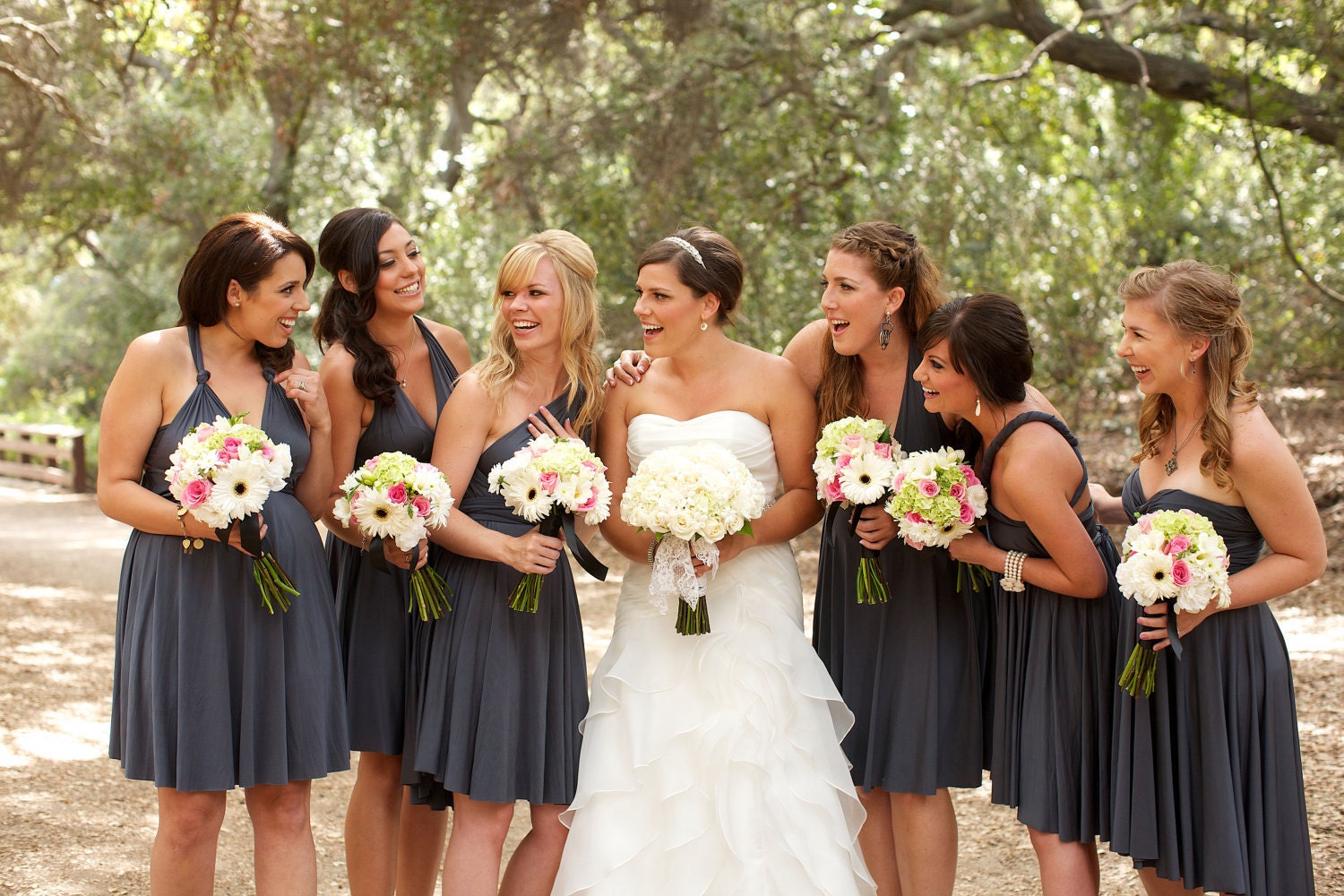 Bridesmaid Dress - Convertible Jersey Infinity Wrap Style