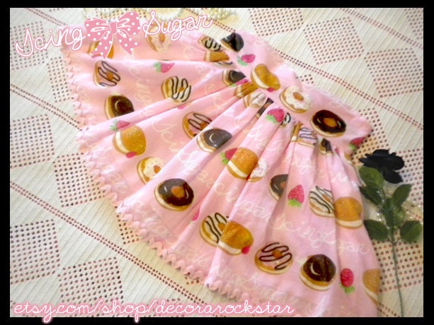 Doughnut Sweetheart Mini Skirt Sweet Lolita Custom made