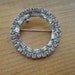 Vintage rhinestone circle brooch