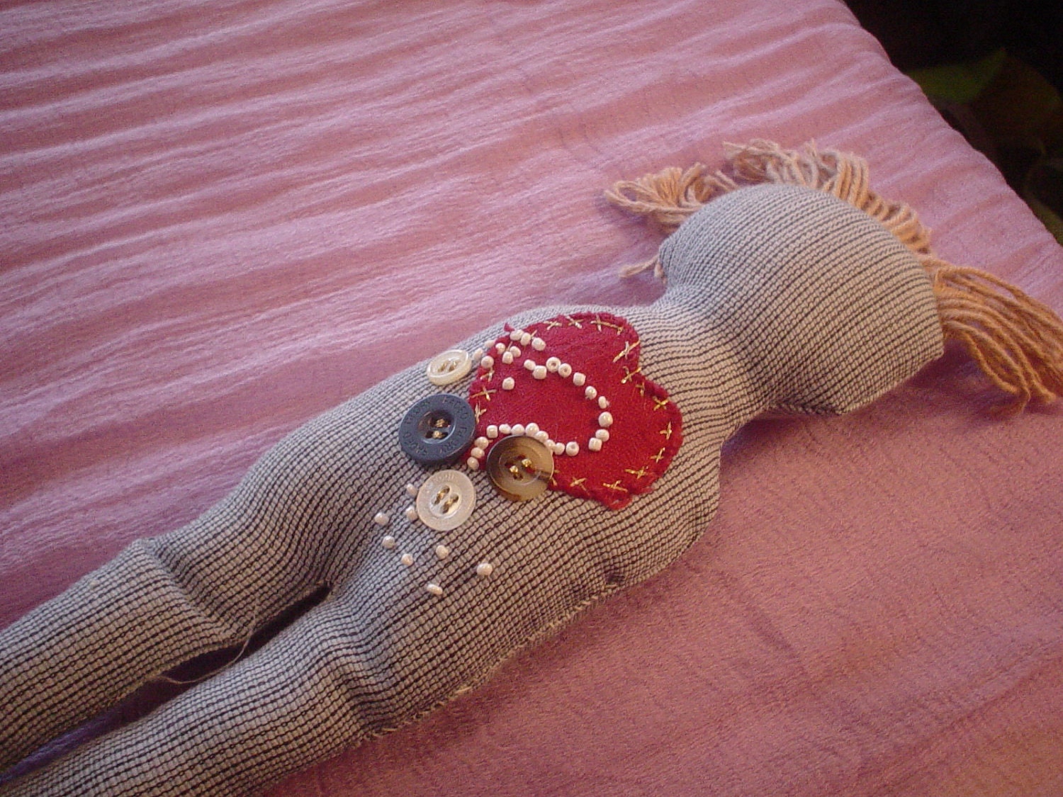 Damn It Doll Anger Management Doll AMD Blue pin stripe SALE Was 8.25 Now 7.00