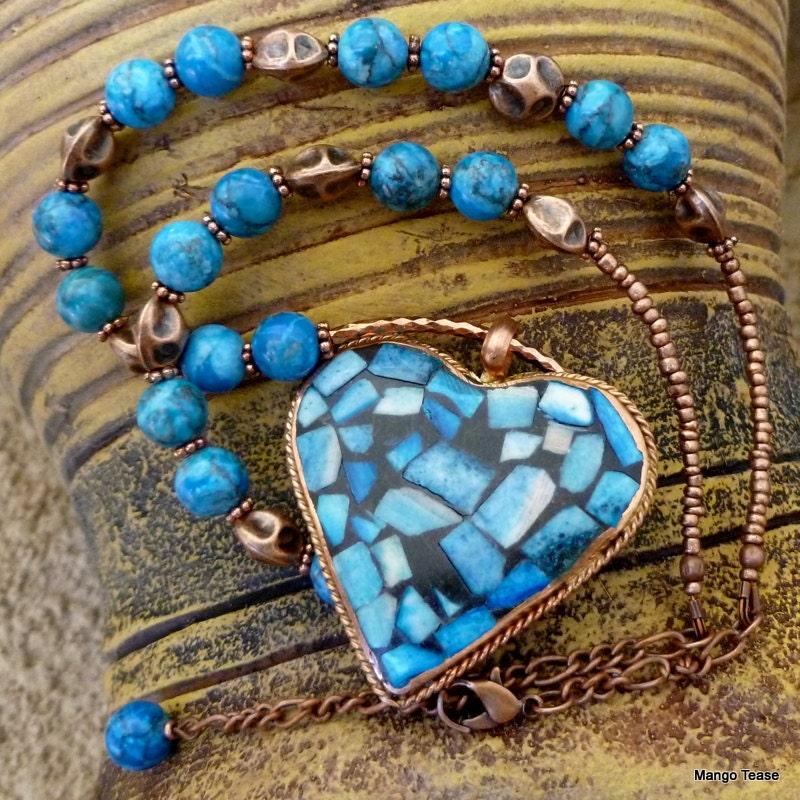 Heart of Blue Necklace