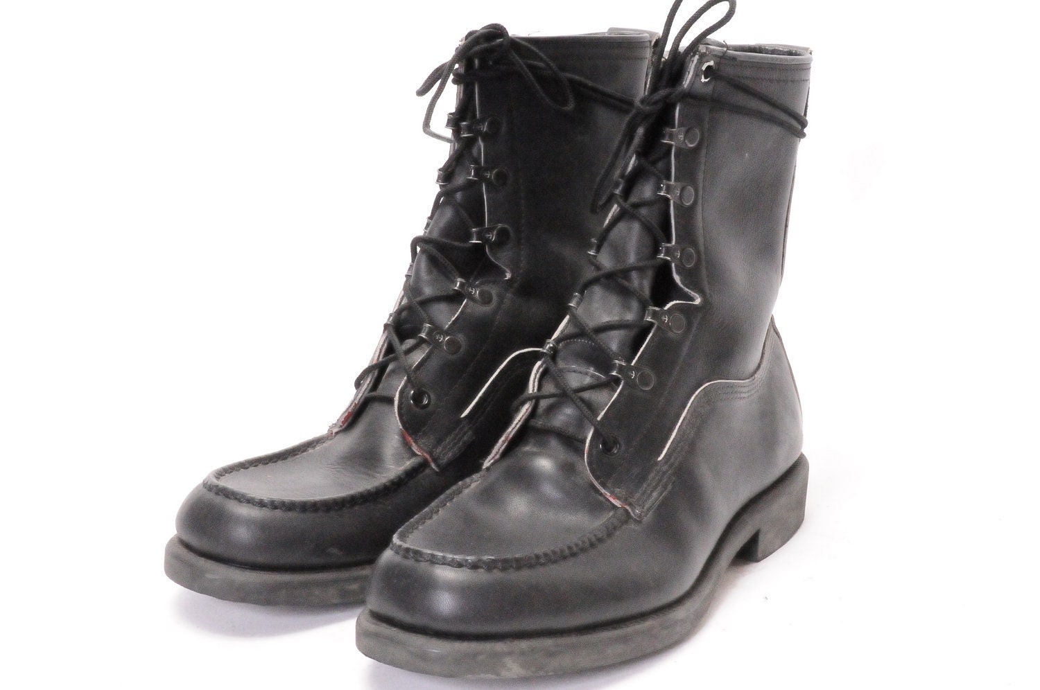 Black Work Boot Size: 8 Men's