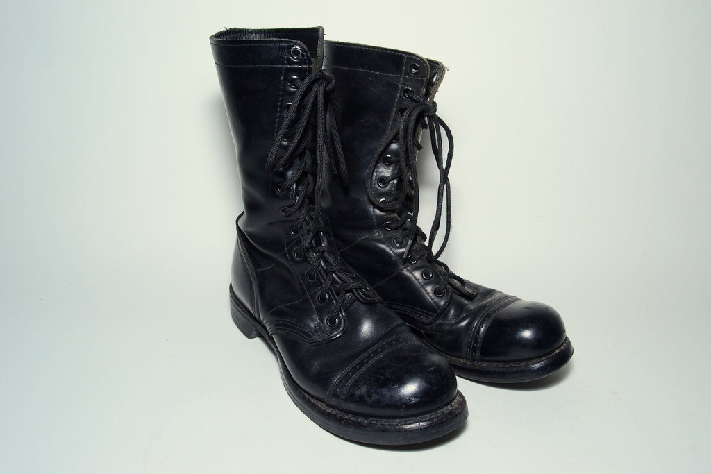 Black Corcoran Army Boots Size Men's 9 By Metropolisnycvintage