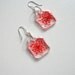 Red Queen Anne's Lace - Charmed Real Flower Earrings