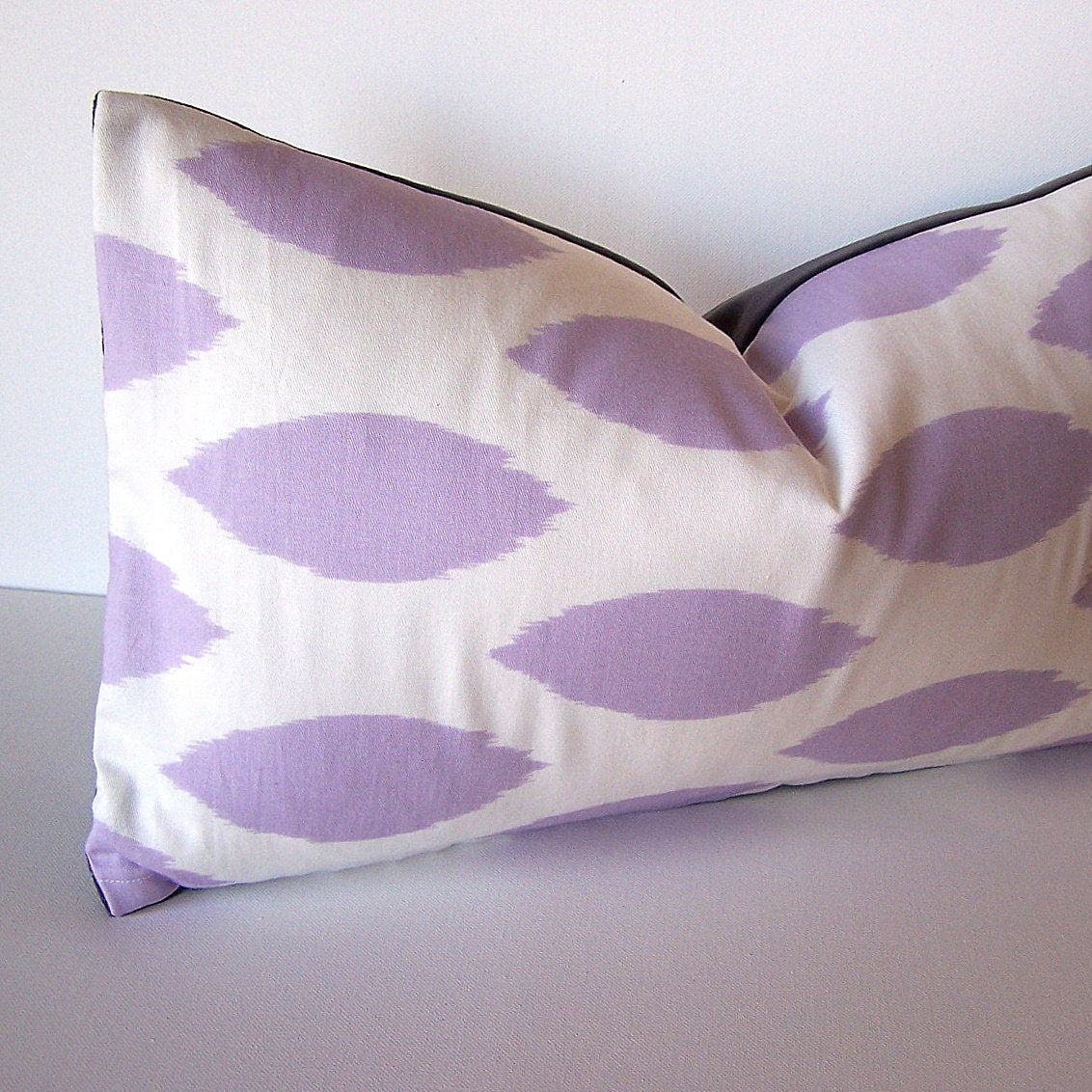 Lumbar Pillow Cover - 12x21 - Lavender Eggplant Velveteen - Decorative Throw Pillow Cover