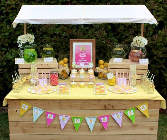 printable lemonade stand party package