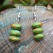 Native American Inspired Jewelry Green Mosaic Turquoise Earrings