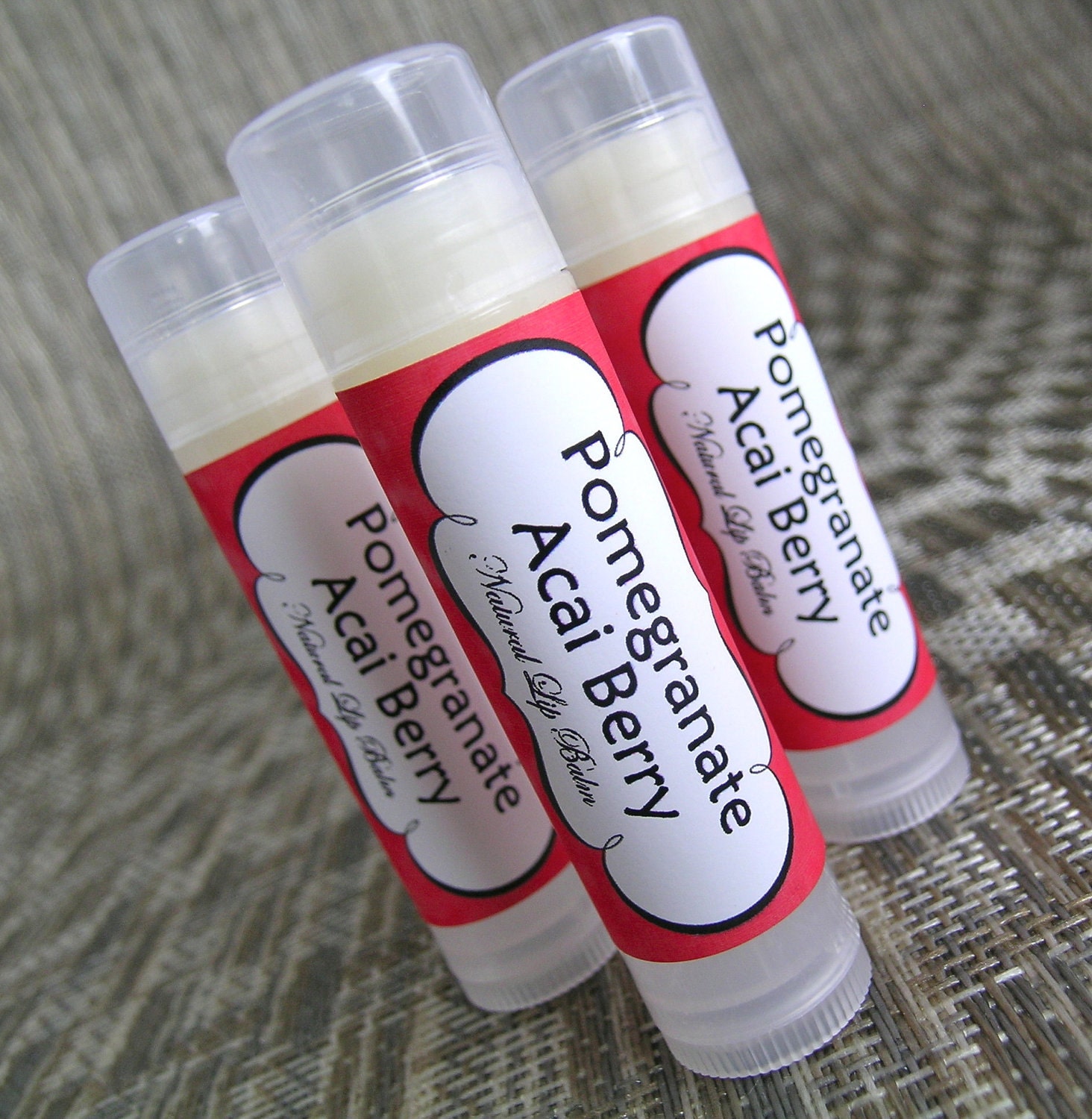 Pomegranate Acai Berry -  Moisturizing All Natural Lip Balm
