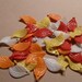 40pcs Lucite Opaque Birch Leaf Beads - 18mm - Mixed Colors