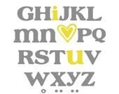 Swedish ABC Alphabet Art ( I Love You ) Digital Nursery Wall Art PRINTABLE 8x10 JPEG File Multiple Colors and Fonts Available