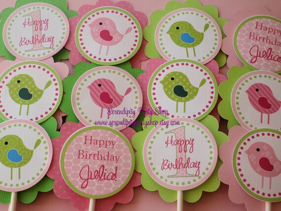 Sweet Tweet Cupcake Toppers Il_570xn