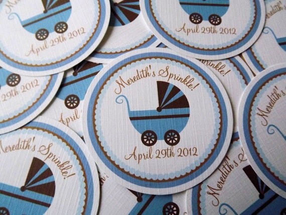 Baby Carriage Favor Tag Il_570xn