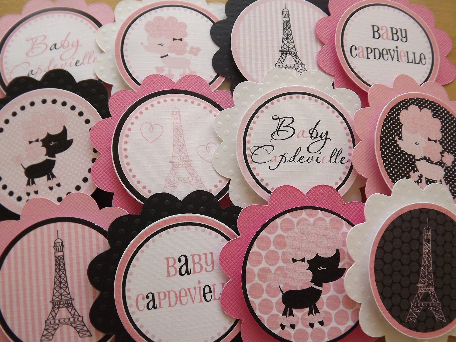 Ooh La La Birthday Cupcake Toppers -Baby Shower, Birthday, Celebration Il_570xn
