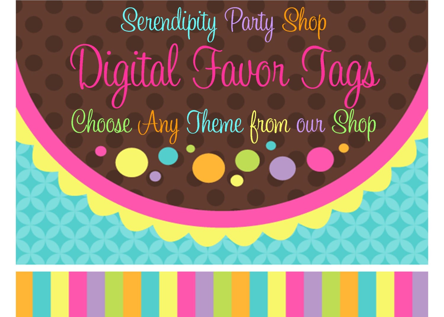 DIY Printable Favor tags -Choose Any Theme