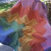 OOAK Summer Picnic Blanket with Gingham Patchwork, Quilting and handle