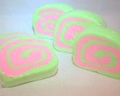 Exotic Paradise 'Solid Bubbles' Bubble Bath Bar in Pink and Green from Indigo Ambiance