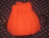 Orange Felted Tea Cozy