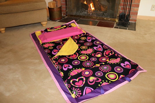 Purple Hearts nap mat, play mat - KidCozy