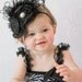 Solid Black Fascinator
