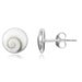 925 Sterling Silver Natural Shell Shiva Eye Fashion Stud Earring Jewelry
