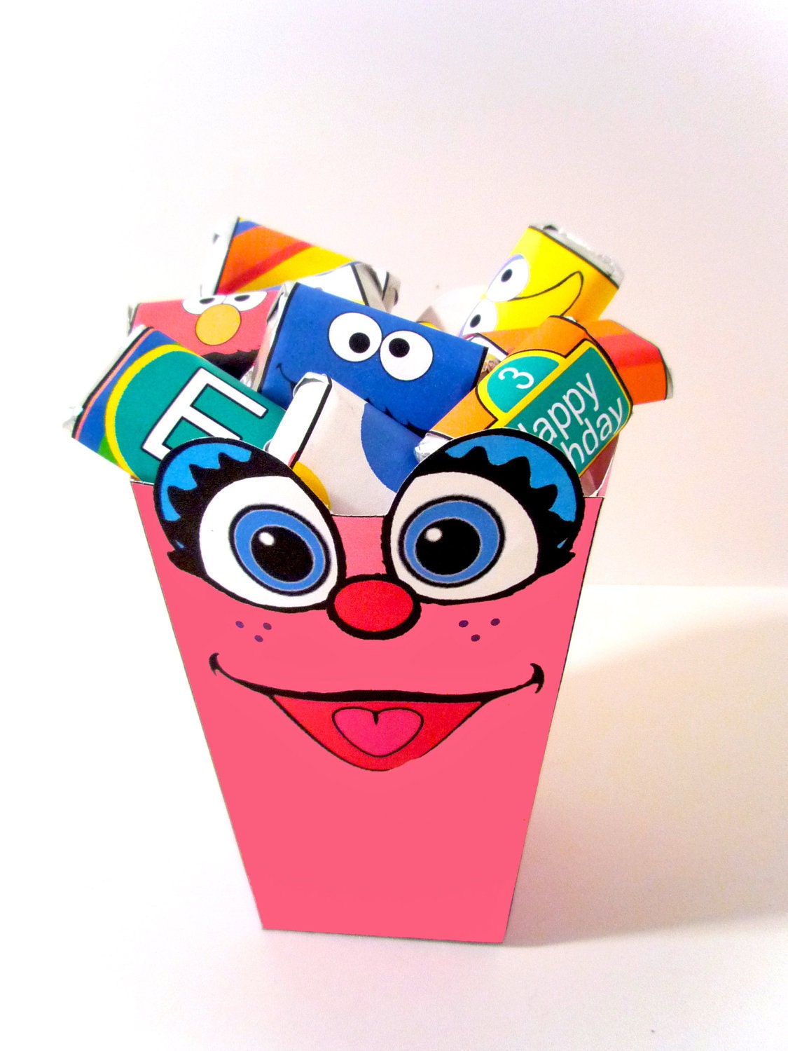 Abby Cadabby Sesame Street - PRINTABLE PARTY - Treat Popcorn Box Il_570xn