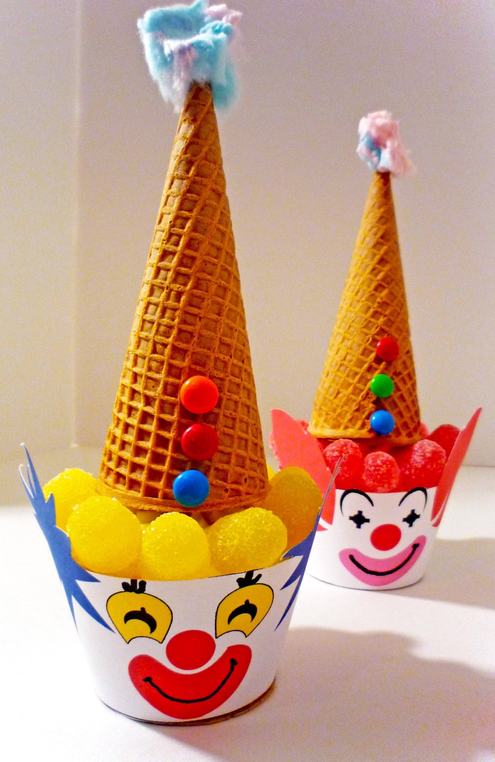 Circus Clown Printable Party Cupcake Wrappers