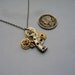 Clockwork Tree Pendant "Cherry Blossom" Elegant Organic Watch Movement Wearable Art Assemblage Intricate Metal Sculpture Not Quite Steampunk