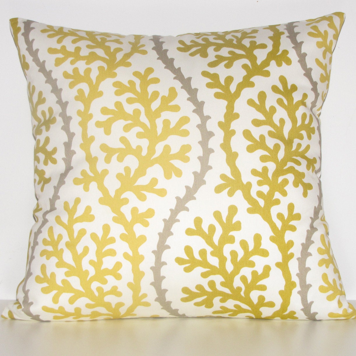 RESERVED YELLOW CORAL pillow decorative pillow by StillLifeHome