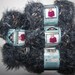 4 Skein Lot of Phentex Yarn - Same as Patons Carmen - Steel Blue Gray Color - Free Shipping