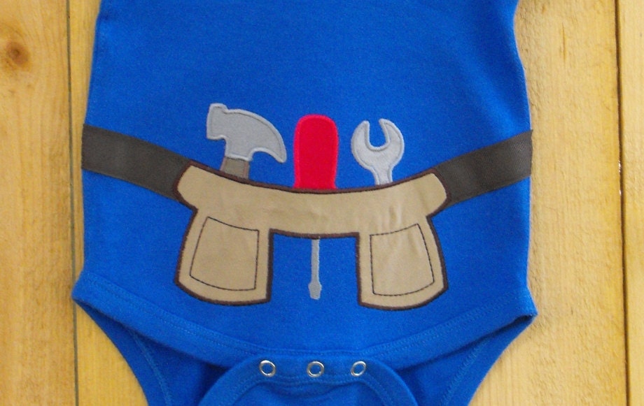 Tool Belt Onesie 3-6 months