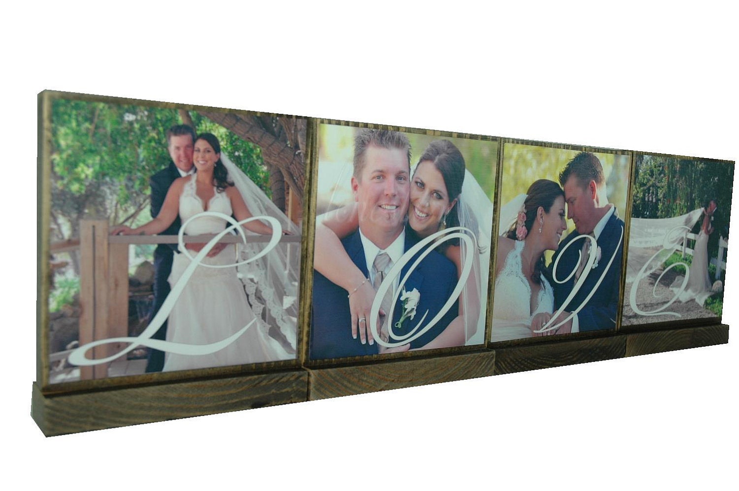 WEDDING GIFT TABLE SIGNs-Spell Out Love-Great Wedding Gifts-Lasting Memories - Custom Photo Displays