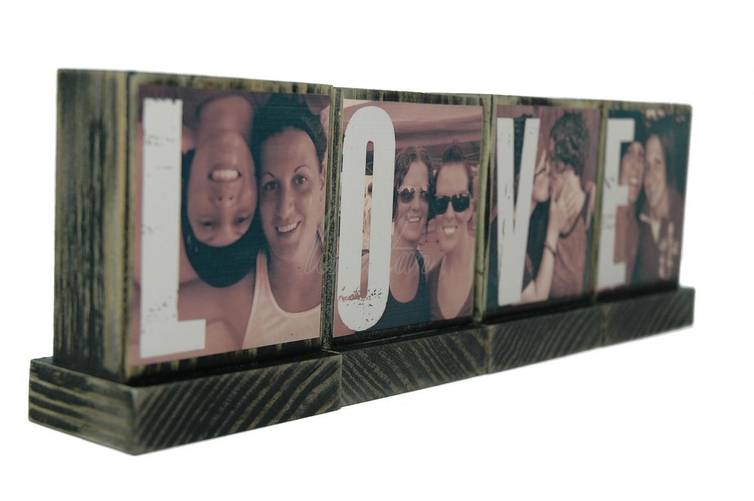 PERSONALIZED PHOTO BLOCKS Gifts To Spell Out Love-Great Wedding Gifts-Lasting Memories - Custom Photo Displays-Great Valentines Day Gifts