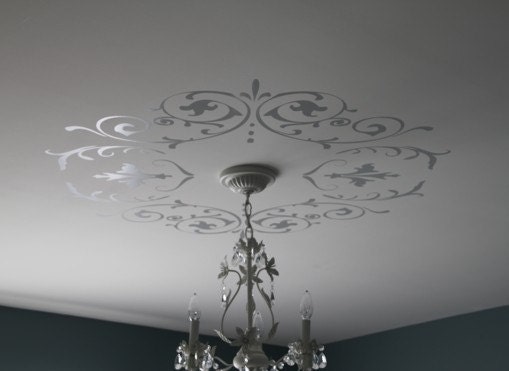 Decorative Wall & Ceiling Vinyl Decals 'Shabby Chic' or 'Modern Victorian'