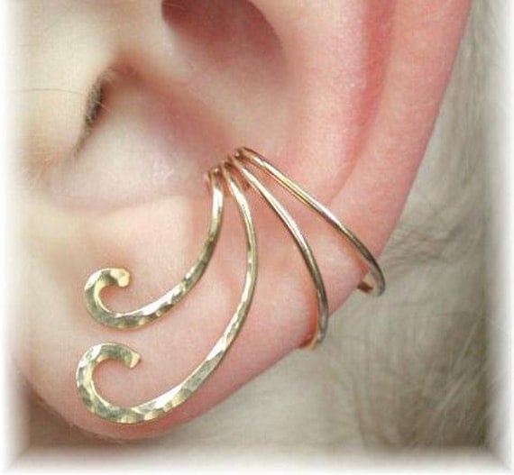 Ear Cuff - The Curl - Gold Filled or Sterling Silver - SINGLE SIDE