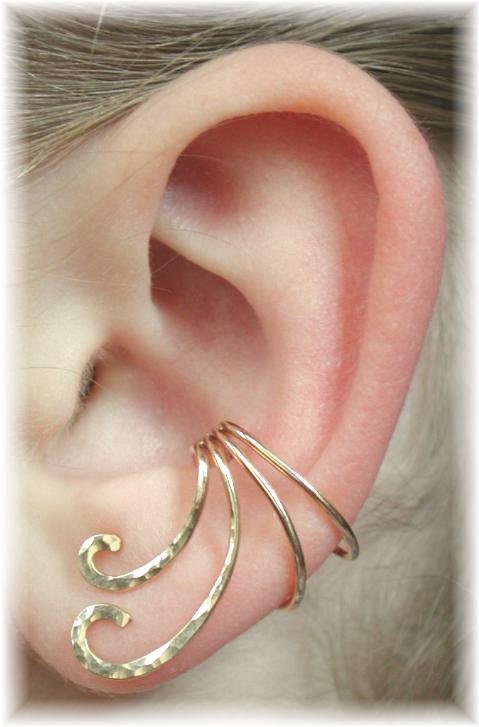 Ear Cuff - The Curl - Gold Filled or Sterling Silver - SINGLE SIDE